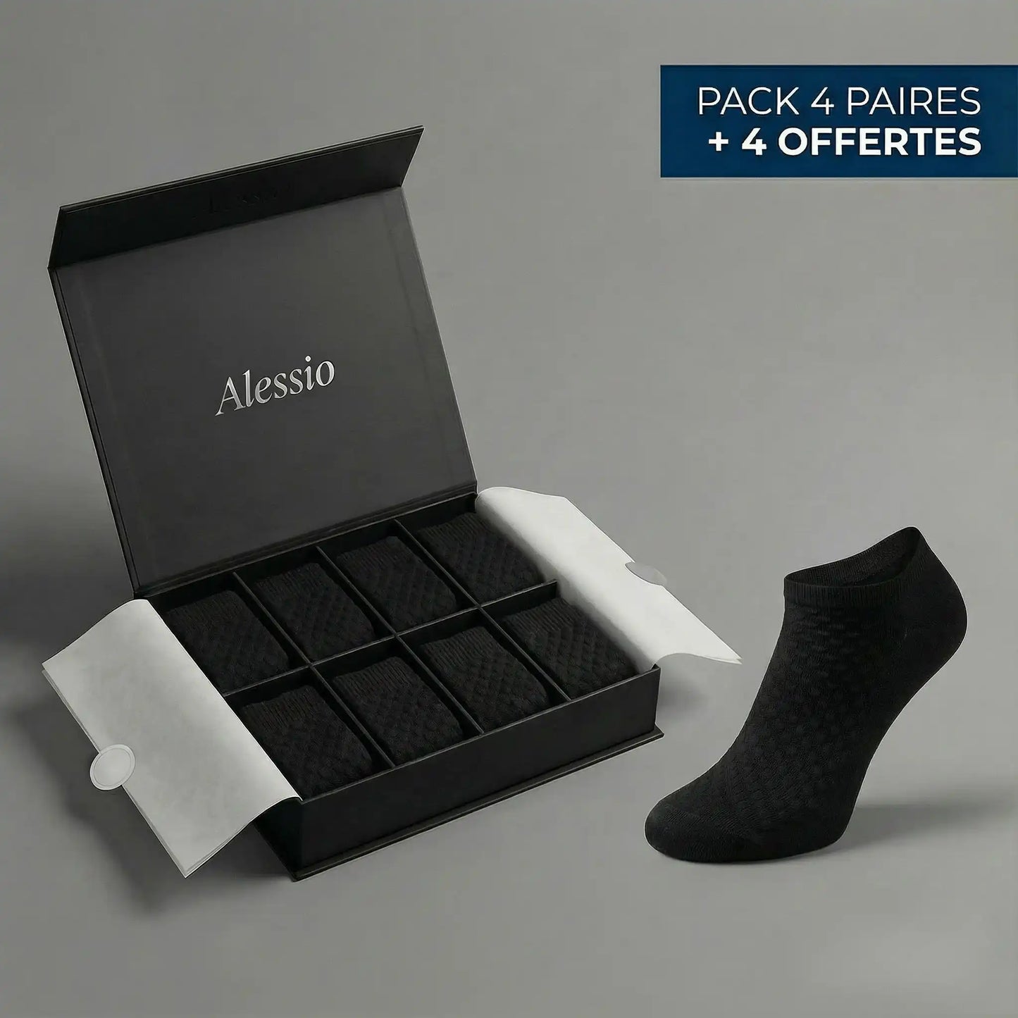 Chaussettes Alessio basses en fibre de bambou premium