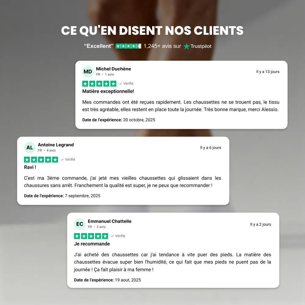 Chaussettes Alessio basses en fibre de bambou premium