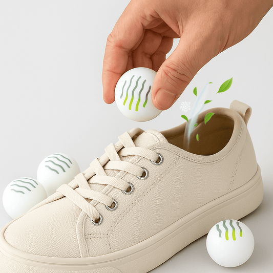 6 Billes désodorisantes pour chaussures – Parfum jasmin | Alessio